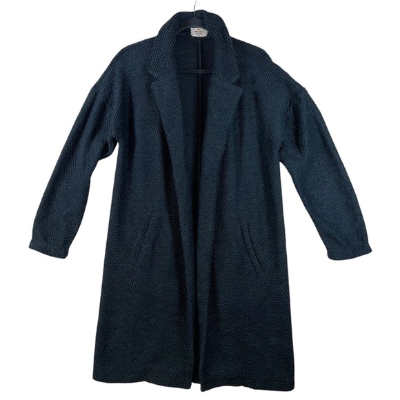 Marine Layer Birdseye Coat Women’s Size L Black - Picture 1 of 9